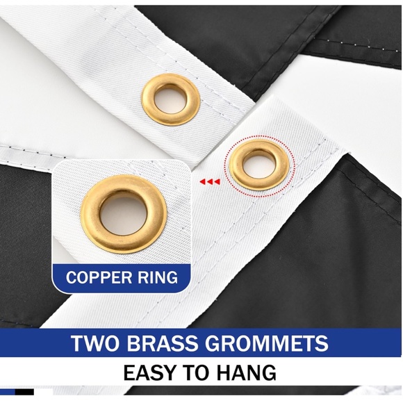 Embroidered Thin Blue Line American Flag 4x6ft Support Police Blue Lives Matter - Picture 5 of 7